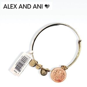 Alex And Ani Path Of Life Bracelet In Gold Tone NWT